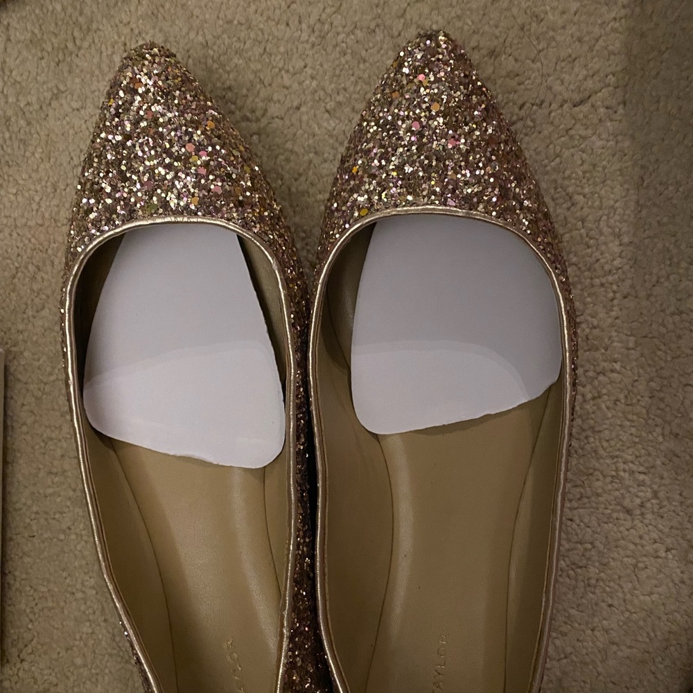 Pink Glitter Ann Taylor Flats
